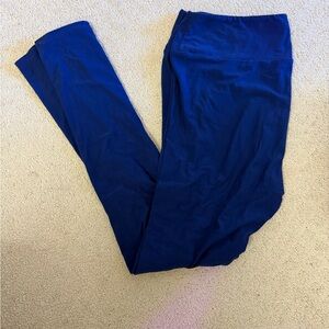 LuLaRoe Tall & Curvy Blue Leggings, GUC
